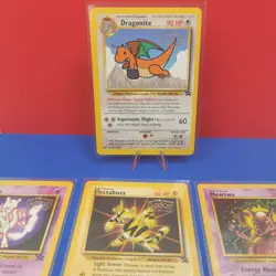 Pokemon Wotc Blackstar 1st Movie Promos #3,4 & 5 M/NM Mewtwo 14 Dragonite - Image 1