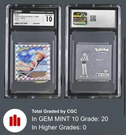 1999 Pokemon Stickers Series 1 Artbox Prism Misty #PR38 CGC 10 GEM MINT - Image 1