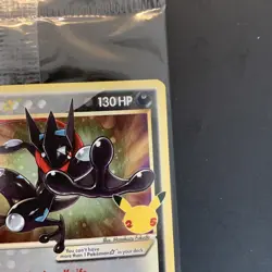 Greninja Gold Star Holo Promo SWSH144 Celebrations Black Star Pokemon - SEALED - Image 3