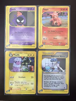 2002 Pokemon Expedition Base Set Lot - Vulpix Flaaffy Gastly Nurse WOTC Vintage - Image 1