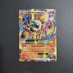 Pokemon M Camerupt EX XY198 Holo Promo 2017 - Image 1
