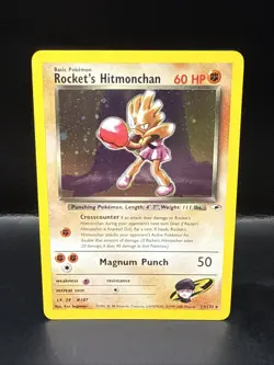Pokemon Rocket’s Hitmonchan Holo Rare 11/132 Gym Heroes 2000 - Image 1