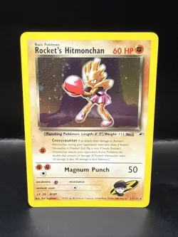 Pokemon Rocket’s Hitmonchan Holo Rare 11/132 Gym Heroes 2000 - Image 2