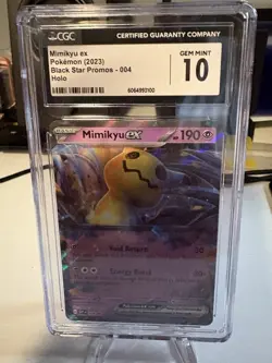 2023 Pokemon Mimikyu ex #004 - SV Black Star Promo - CGC 10 Gem Mint - Image 1