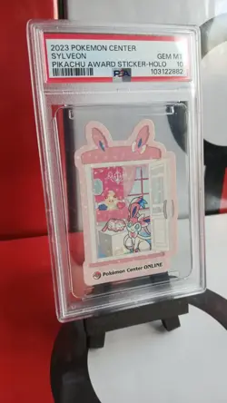 Sylveon Holo Japanese Pokemon Center Pikachu Award Sticker PSA 10 - Image 2