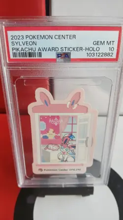 Sylveon Holo Japanese Pokemon Center Pikachu Award Sticker PSA 10 - Image 3