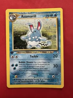 Pokemon Azumarill Neo Genesis 1st Edition Holo Rare 2/111 - Image 1