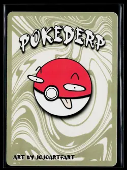 Pokederp 1st Edition Pokemon Parody Derpy Sketch Droogin Holo Dragonite 1/7 - Image 2