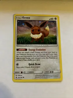 Pokemon TCG Eevee Sun & Moon Base Set 101/149 Cosmos Holo - Image 1