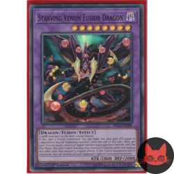 Yugioh Starving Venom Fusion Dragon FIGA-EN060 Super Rare 1st Edition NM - Image 1