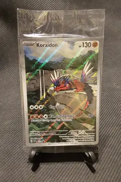 Koraidon 014 Sv: Scarlet & Violet Holo SEALED PROMO Full Art Pokemon Card - Image 1