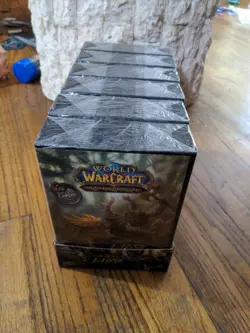 WORLD OF WARCRAFT 2008 Trading Card Game Drums of War X6 Boxes DISPLAY - Image 1