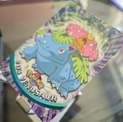 Venusaur #3 - Topps BLACK LOGO - NON-HOLO - Pokemon Card - TV Animation Series - Image 2