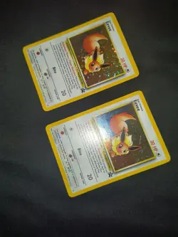 Selling Pair !!! Eevee Promo Black Star #11 Holo Card WOTC Slightly Played - Image 4