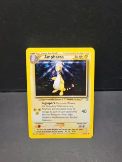 Ampharos 001/111 Unlimited - Holo Rare Pokemon Card - Neo Genesis - NM/LP - Image 1