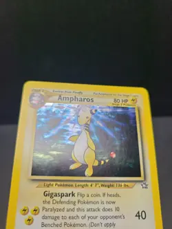 Ampharos 001/111 Unlimited - Holo Rare Pokemon Card - Neo Genesis - NM/LP - Image 3