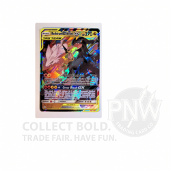Pokemon Tag Team Reshiram Zekrom GX Full Art Holo Card 157 NM Sm-Cosmic Eclipse - Image 1