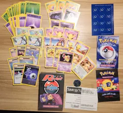 Pokemon Team Rocket "Trouble" Theme Deck Open With 59 Cards - Image 1