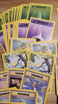 Pokemon Team Rocket "Trouble" Theme Deck Open With 59 Cards - Image 3