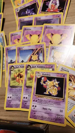 Pokemon Team Rocket "Trouble" Theme Deck Open With 59 Cards - Image 4