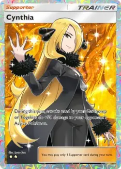 Pokemon TCG Pocket - CYNTHIA ⭐⭐ FULL ART DIGITAL CARD - TRADE - Image 1