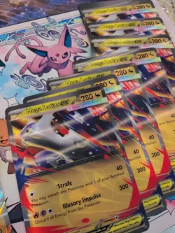 Pokemon Jumbo Card Lot - 12x Mega Latias EX 011 Lenticular + 10x Lucario EX 051 - Image 5