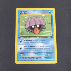 Shellder 54/62 FOSSIL 1st Edition 1999 Pokemon Card - LP - Image 1