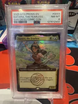 2025 MTG PROMOS SAN DIEGO COMIC CON 2025 #0003 KATARA, THE FEARLESS PSA 8 - Image 1