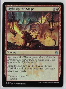 MTG Light Up the Stage FOIL Ravnica Remastered (RVR) Uncommon #0117 Unplayed - Image 1