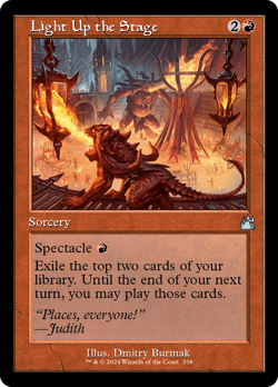 Light up the Stage - Retro Frame FOIL - Ravnica Remastered - RVR - NM - Image 1
