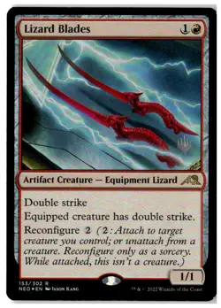MTG Foil Lizard Blades - Promo Pack: Kamigawa: Neon Dynasty MP English - Image 1