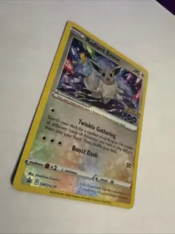 Radiant Eevee SWSH230 Holographic Black Star Promo Pokemon TCG - Image 3