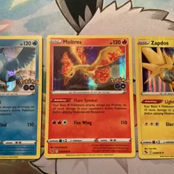 Articuno 024/078, Moltres 012/078, Zapdos 029/078 Rare Holo Pokemon Go (662) - Image 3