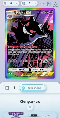 Gengar EX Rainbow Pokemon TCG Pocket (GER) - Image 1