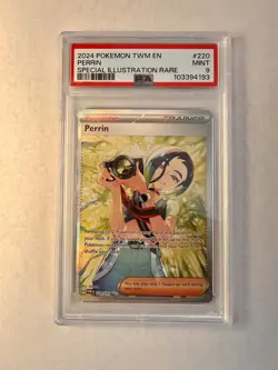 Pokemon TCG Perrin Twilight Masquerade SIR Card 220/167 PSA 9 - Image 1