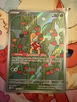 Shuckle 136/132 Illustration Rare Pokemon TCG Me01: Mega Evolution Holo - Image 1