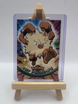 Primeape #57 Topps TV Animation Edition Blue Logo Non Holo Pokemon Card - LP - Image 1