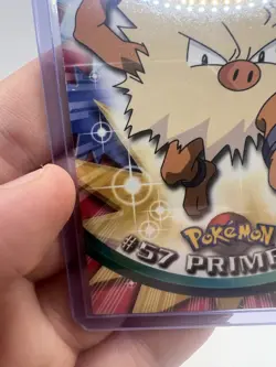 Primeape #57 Topps TV Animation Edition Blue Logo Non Holo Pokemon Card - LP - Image 5