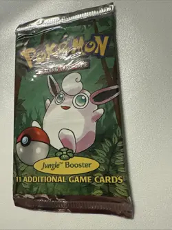 Pokemon Jungle Unlimited 1999 Wigglytuff Artwork Booster Pack Sealed - Image 3