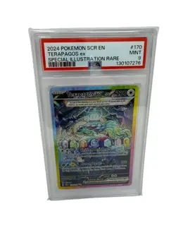 Terapagos ex Special Illustration Rare PSA 9 Pokemon Stellar Crown 170/142 - Image 1