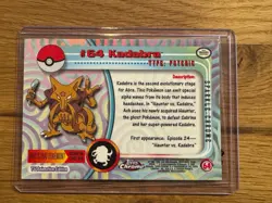 KADABRA #64 2000 TOPPS CHROME SPARKLE POKEMON T.V. ENGLISH - Image 2