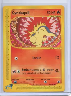 Pokemon Expedition Cyndaquil (105) #105/165 Common Vintage E-Reader - Image 1