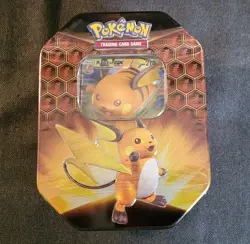 Pokemon TCG Hidden Fates Raichu GX Tin - Factory Sealed - English - Image 1