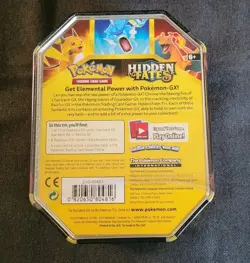 Pokemon TCG Hidden Fates Raichu GX Tin - Factory Sealed - English - Image 2