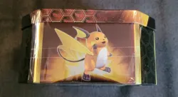 Pokemon TCG Hidden Fates Raichu GX Tin - Factory Sealed - English - Image 3