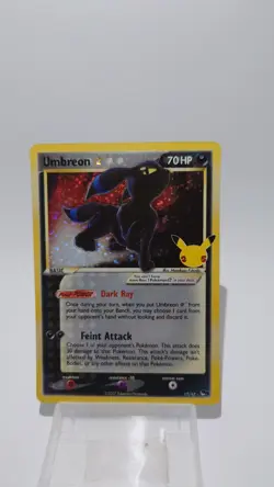 2021 POKEMON CELEBRATIONS CLASSIC COLL #17 UMBREON-GOLD STAR UNGRADED MINT - Image 3
