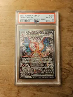 2023 POKEMON PSA 10 OBSIDIAN FLAMES #223 CHARIZARD EX SPECIAL ILLUSTRATION RARE - Image 1