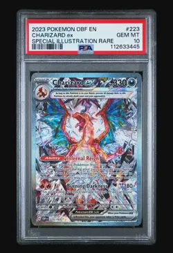 2023 POKEMON PSA 10 OBSIDIAN FLAMES #223 CHARIZARD EX SPECIAL ILLUSTRATION RARE - Image 4