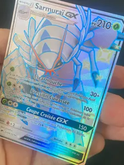 CARTE POKEMON SARMURAI GX SV48/SV94 FR ULTRA RARE SL DESTINEES OCCULTES - NEUF - Image 2