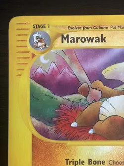 2002 Pokemon TCG Marowak - 54/147 Aquapolis Reverse Holo Rare - LP/NM - Image 2